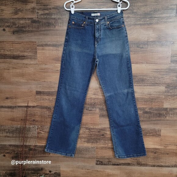 Vtg Levi's Jeans 8 S Boot 512 Perfectly Slimming Hi Rise Funky Fade Western Y2K - Picture 1 of 12